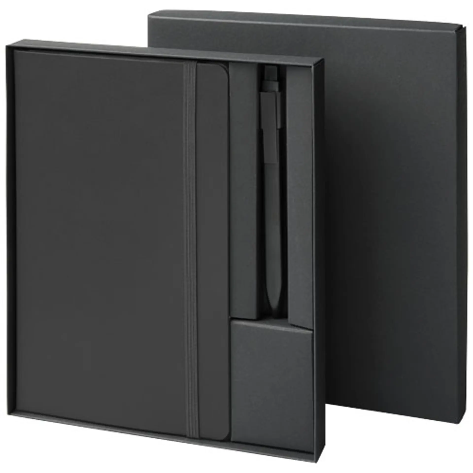 Bild på Moleskine presentset med anteckningsbok och penna