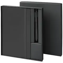 Bild på Moleskine presentset med anteckningsbok och penna