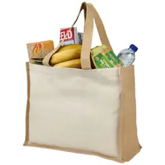 Bild på Varai 320 g/m² shoppingväska av kanvas och jute 23L