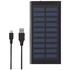 Bild på 8000 mAh soldriven powerbank, med ficklampa - Stellar 