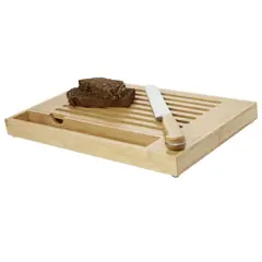 Bild på Skärbräda, inkl. kniv, bambu - Pao 