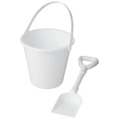 Bild på Tides strandhink och spade av återvunnen plast