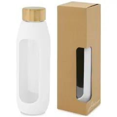 Bild på Tidan 600 ml flaska i borosilikatglas med silikongrepp