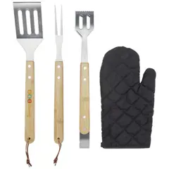 Bild på  Grillset, 5 delar, handtag i bambu - Gril