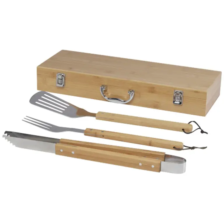 Grillset, 3 delar, bambu - Assadus
