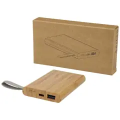 Bild på 5000 mAh powerbank bambu, återvunnen PET - Tulda 