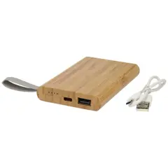 Bild på 5000 mAh powerbank bambu, återvunnen PET - Tulda 