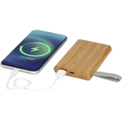 Bild på 5000 mAh powerbank bambu, återvunnen PET - Tulda 