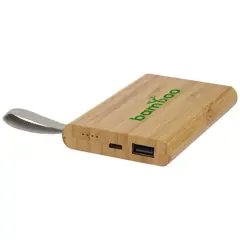 Bild på 5000 mAh powerbank bambu, återvunnen PET - Tulda 