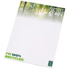 Bild på A4-anteckningsblock med återvunnet papper, 80g/m2, tre storlekar - Desk-Mate® 