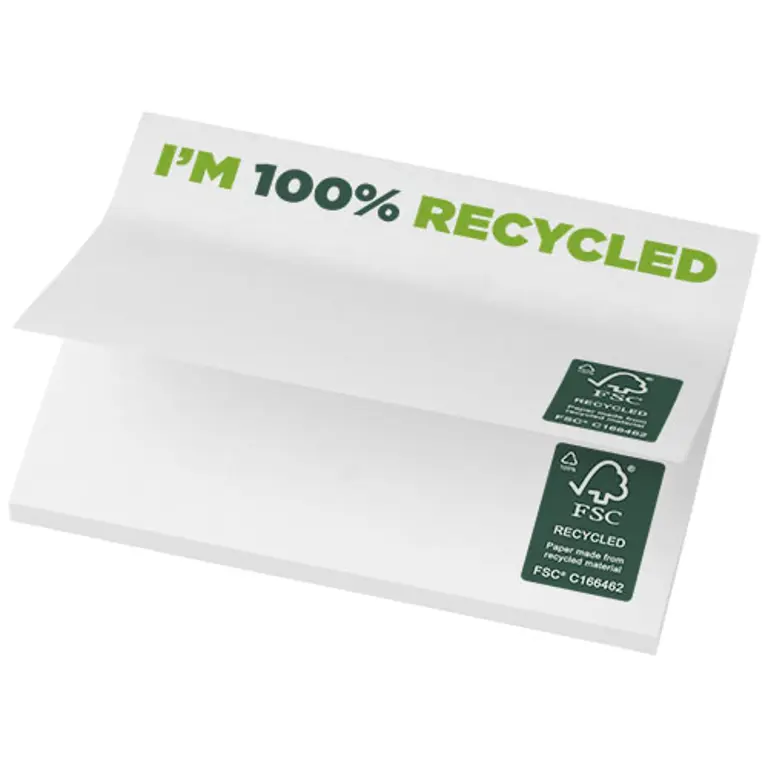 Bild på Sticky-Mate® klisterlappar av återvunnet papper 100 x 75 mm