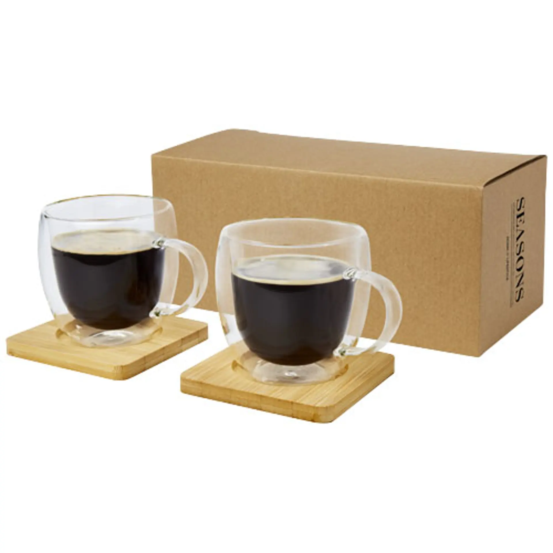 Bild på Set med termoglas, 2 glas, dubbelvägg (250ml) - Manti 