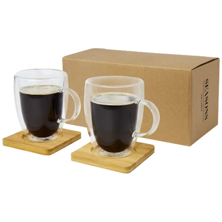 Bild på Set med termoglas, 2 glas, dubbelvägg (350ml) - Manti 