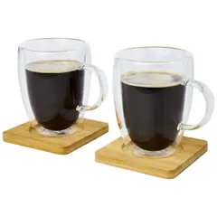 Bild på Set med termoglas, 2 glas, dubbelvägg (350ml) - Manti 