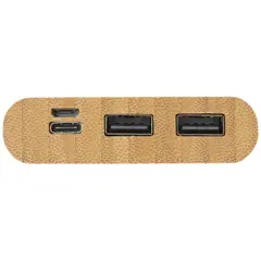 Bild på Tulda 10,000 mAh powerbank i bambu