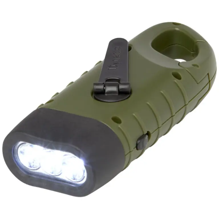 Ficklampa, soldynamo, karbinhake - Helios 