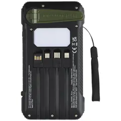 Bild på Soldy 10 000 mAh powerbank med soldynamo av RCS-återvunnen plast
