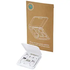 Bild på Savvy modulär laddningskabel med telefonhållare av återvunnen plast