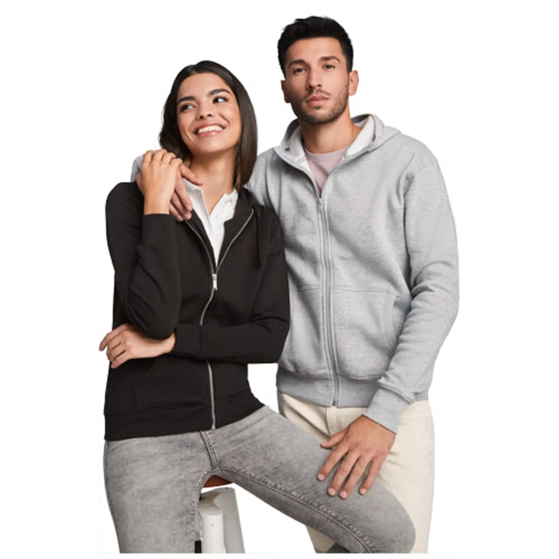 Bild på Hoodie unisex, hel dragkedja, 280g/m2 - Montblanc