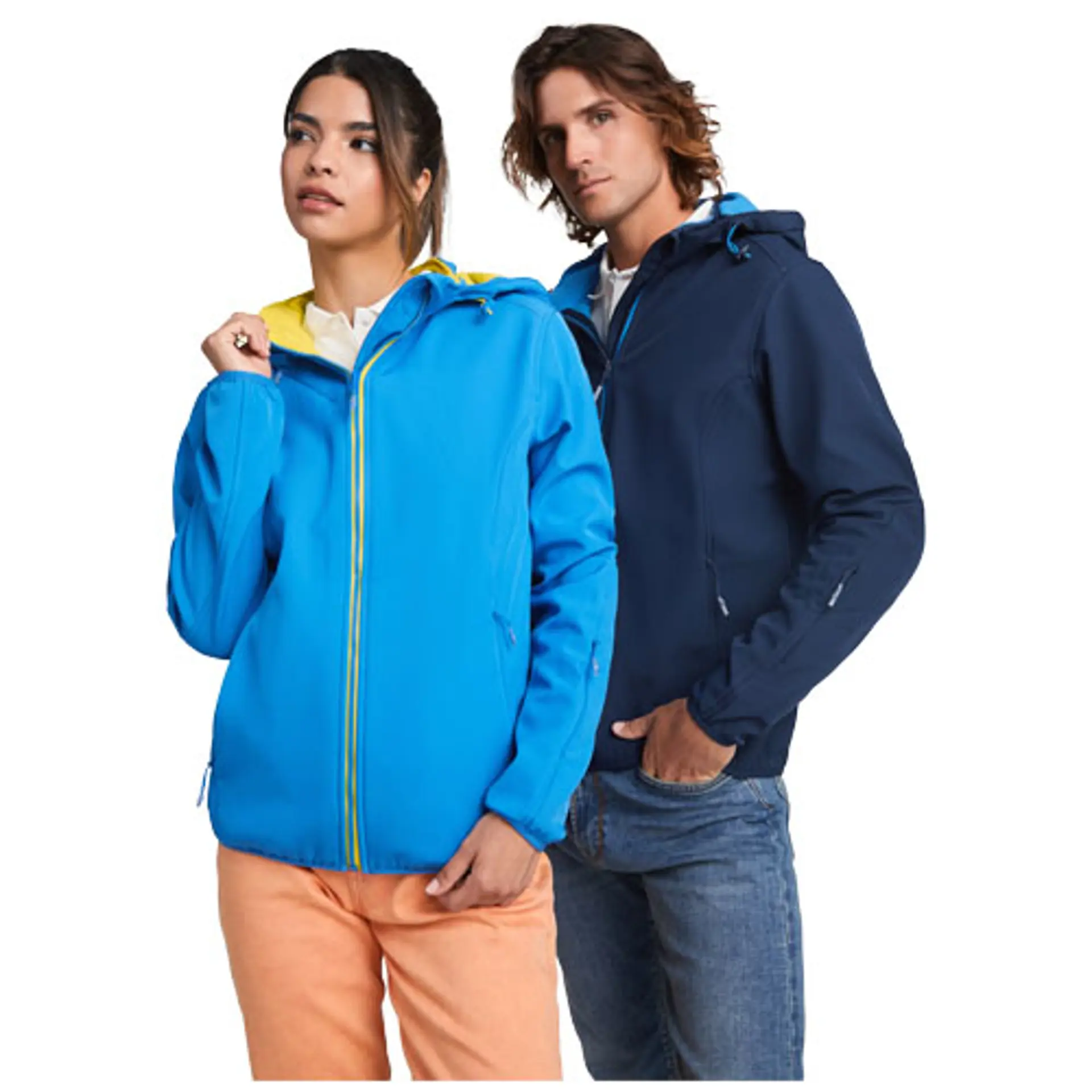 Bild på Softshelljacka unisex, 2-lager, vikbar huva - Siberia