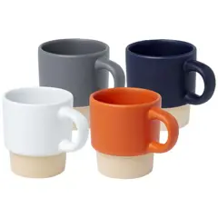 Bild på Espressokopp med botten av lera, stapelbar, 130 ml - Olympia