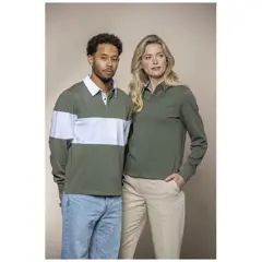Bild på Clyde unisex sweatshirt, rugby- och polomönstrad 