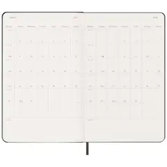 Bild på Moleskine inbunden 12-månaders L horisontell veckoplanerare