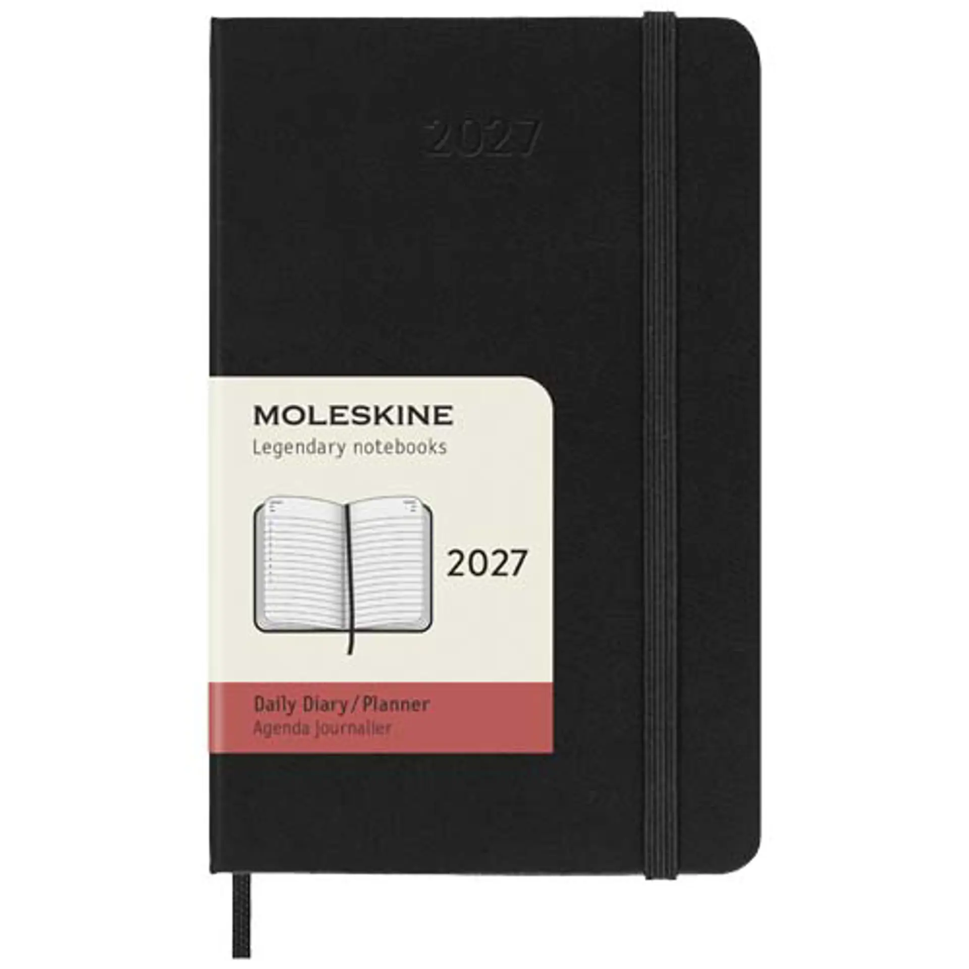 Bild på Moleskine inbunden 12-månaders daglig fickplanerare