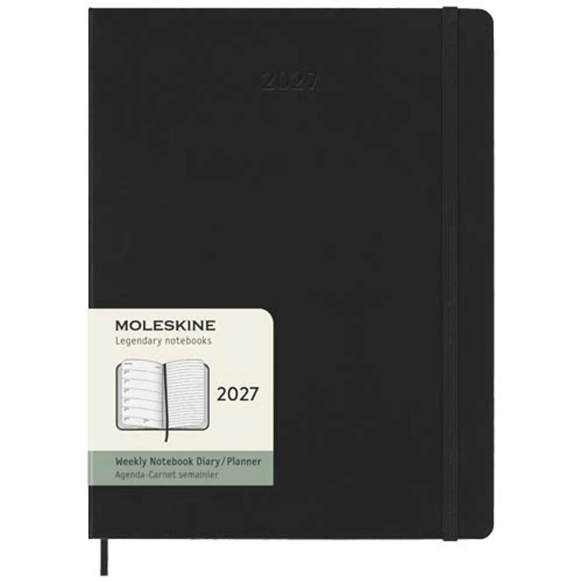 Bild på Moleskine inbunden 12-månaders veckoplanerare XL