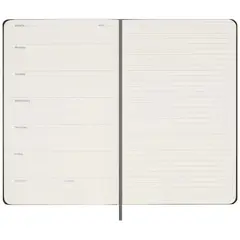 Bild på Moleskine inbunden ej daterad veckoplanerare, L