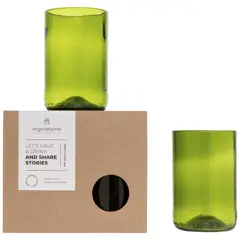 Bild på Glasuppsättning med 2 glas, 280ml, återvunnen - Originalhome 