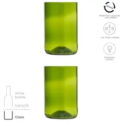 Bild på Glasuppsättning med 2 glas, 280ml, återvunnen - Originalhome 