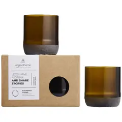 Bild på Glasuppsättning med 2 glas, 160ml, återvunnen - Originalhome 