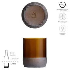 Bild på Glasuppsättning med 2 glas, 160ml, återvunnen - Originalhome 