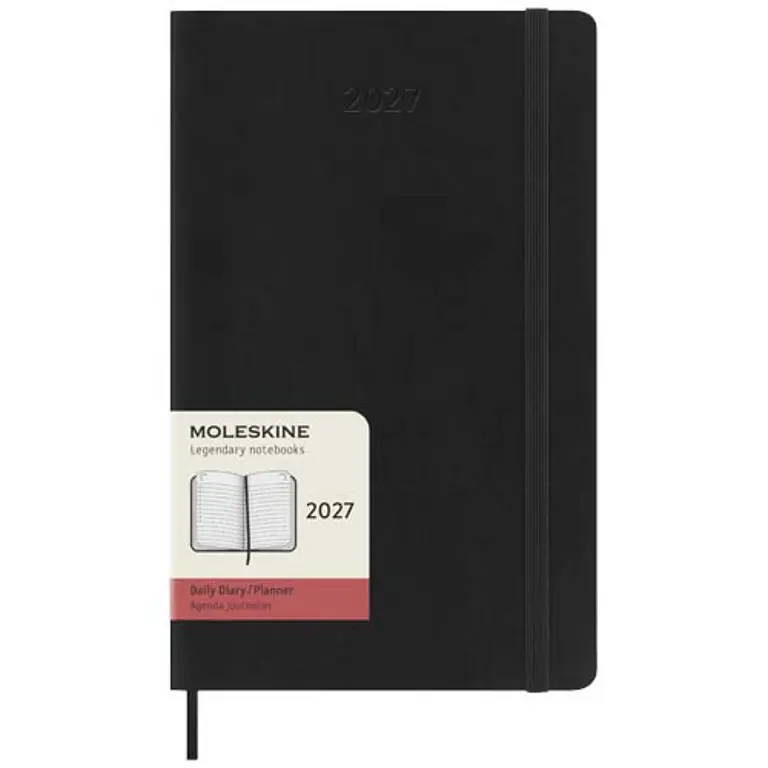 Bild på Moleskine 12-månaders daglig planering med mjukt omslag