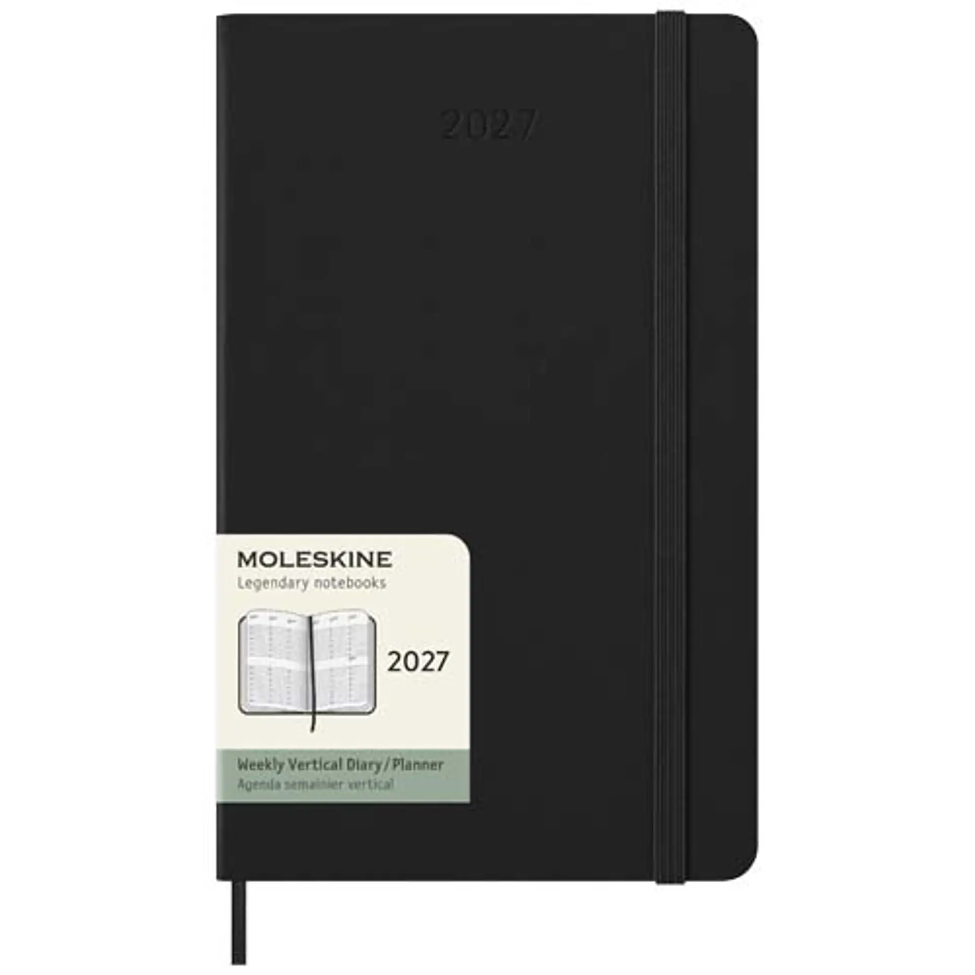 Bild på Moleskine inbunden 12-månaders L vertikplanerare