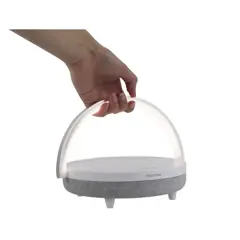 Bild på 4-i-1 Bluetooth®-högtalare på 10 W med LED-lampa och trådlös laddningsbas - Prixton 