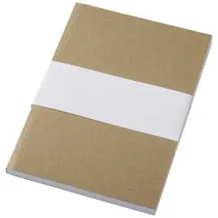 Bild på A5 anteckningsbok med återvunnet mjukt omslag med kraftpapper, 100 ark - Novella Austen 