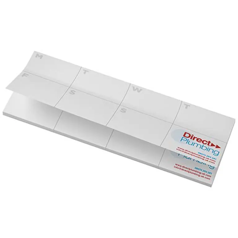 Bild på Sticky-Mate® klisterlappar med tryckt planering av återvunnet material
