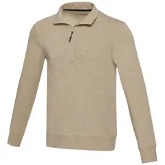 Bild på Tröja unisex, kvartslång dragkedja, återvunnet material - Tin
