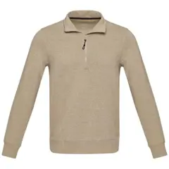 Bild på Tröja unisex, kvartslång dragkedja, återvunnet material - Tin