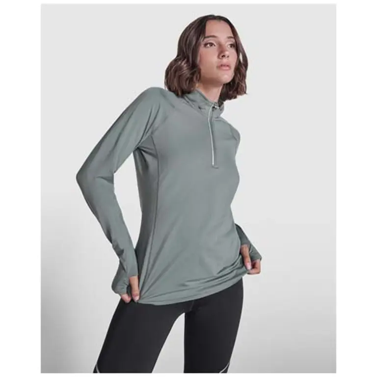 Funktionströja dam, halv dragkedja, återvunnen polyester - Estambul