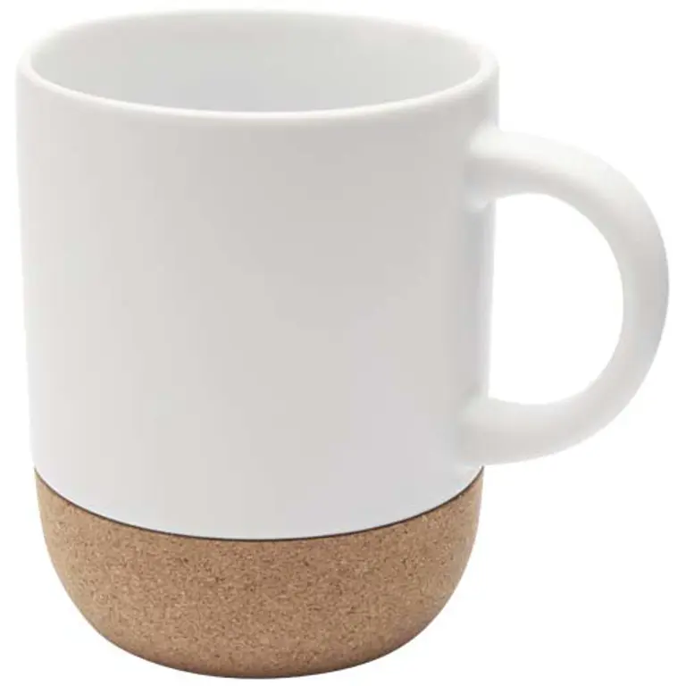 Keramikmugg med korkdetaljer, sublimeringstryck, 300ml - Billie