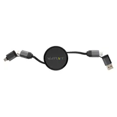 Bild på Terra utdragbar 6-i-1 kabel i RCS återvunnen aluminium 45w