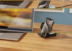 Bild på Urban Vitamin Arcadia RCS återvunnen plastic 15W 3i1 magnetisk laddare