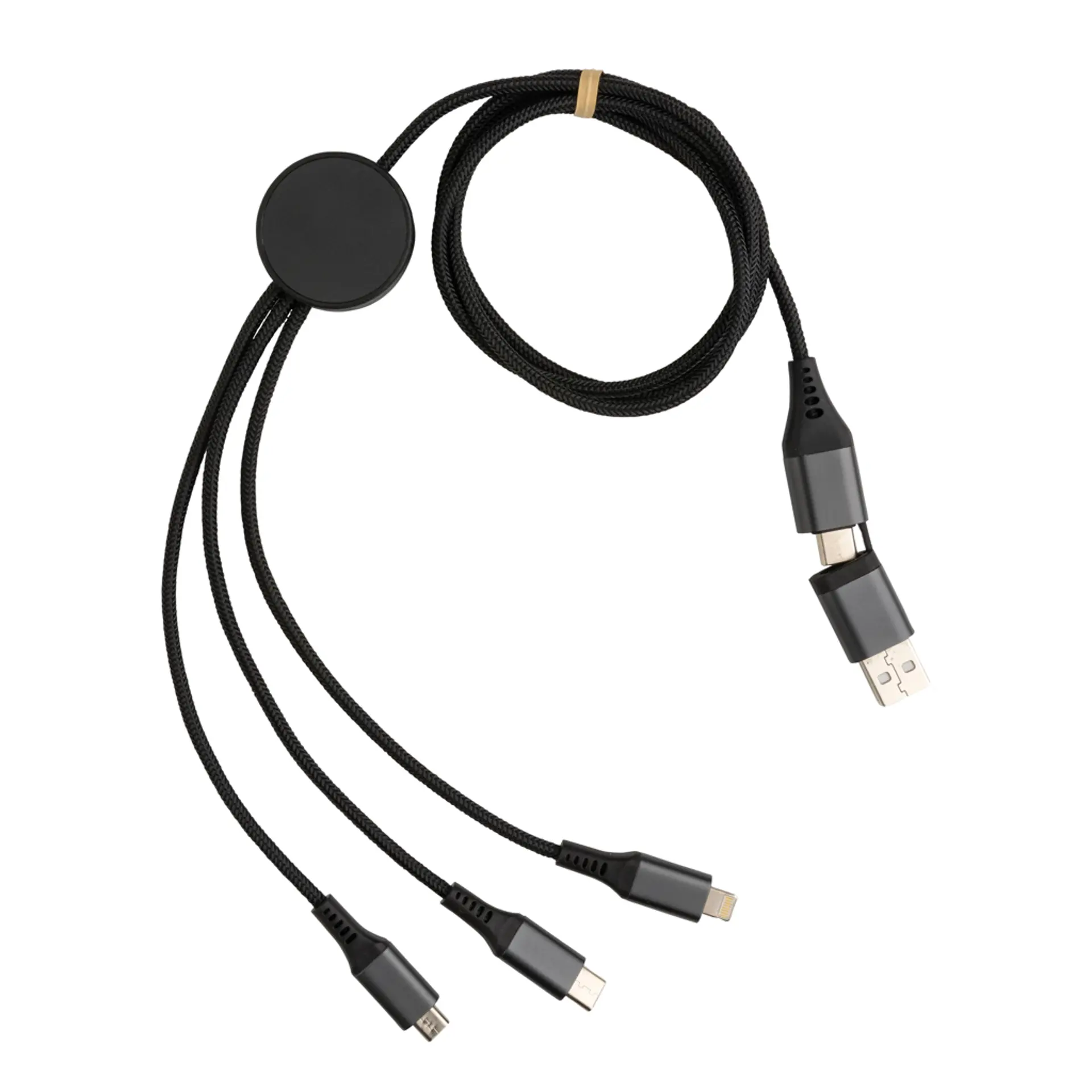 Bild på Terra 120cm 6-i-1 kabel i RCS återvunnen aluminium