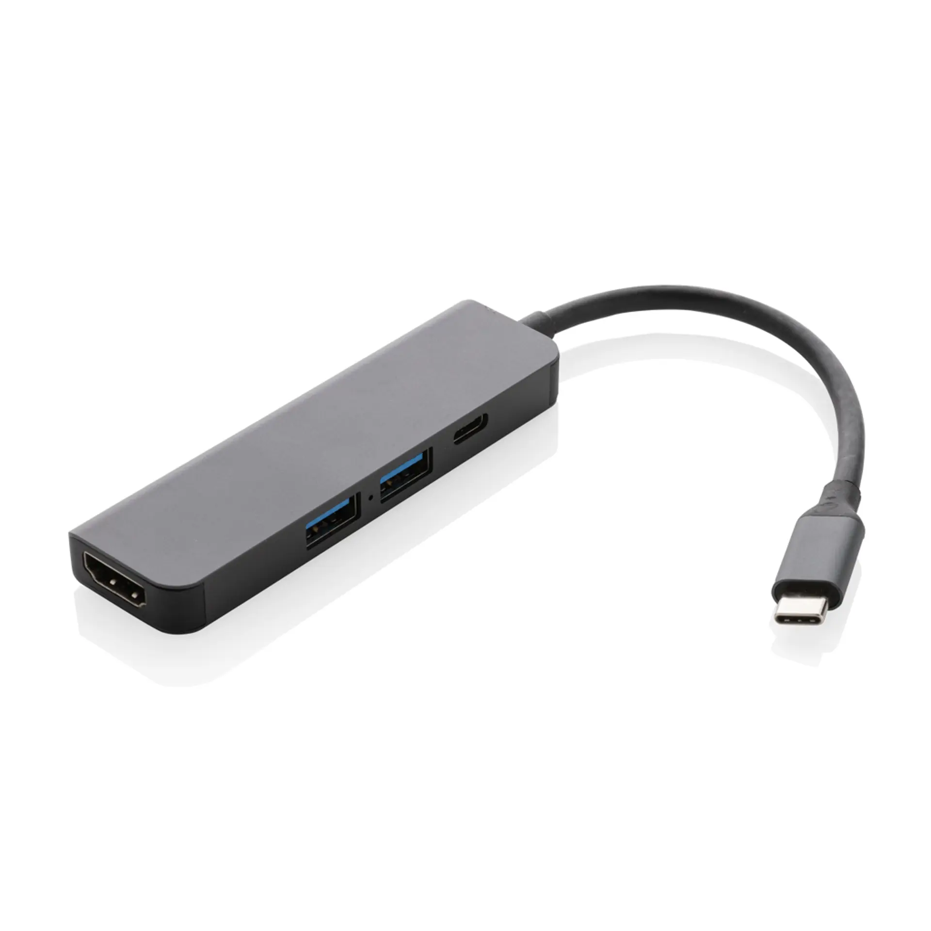 Bild på Terra hub med HDMI input i RCS återvunnen aluminium