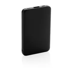 Bild på 5.000 mAh powerbank i fickformat med integrerade kablar