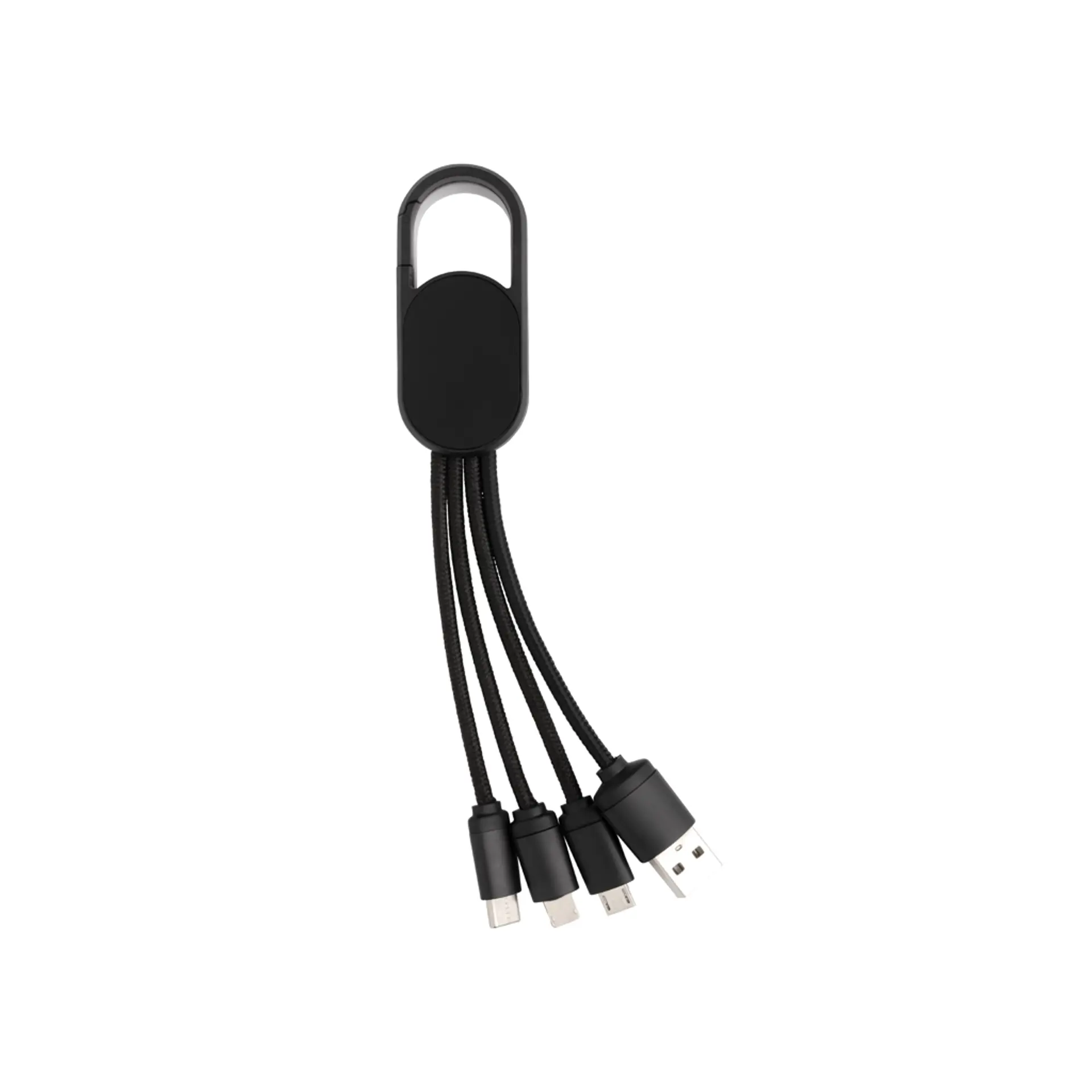 Bild på 4-i-1 kabel med karbinclip