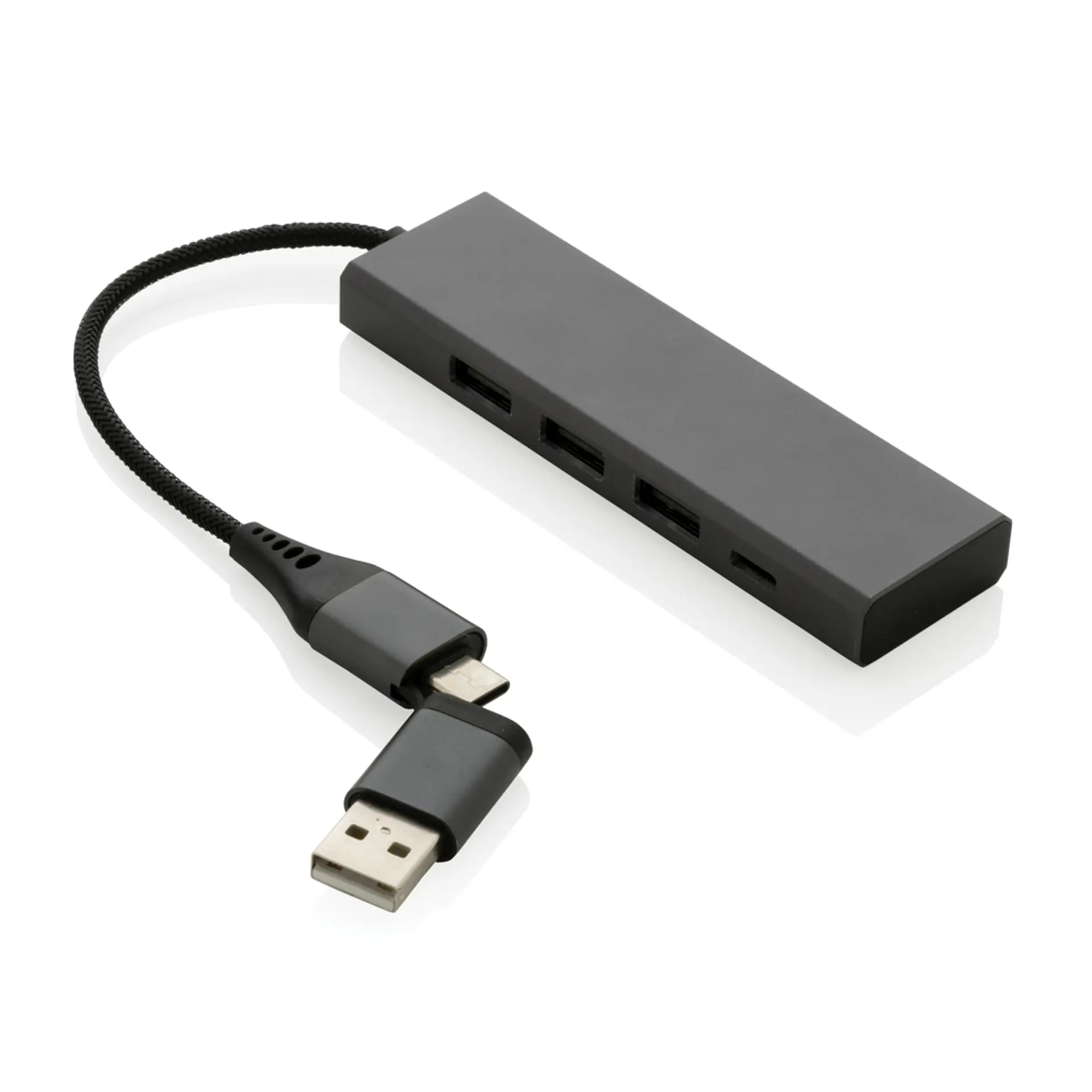 Bild på Terra hub med 3 USB portar i RCS återvunnen aluminium